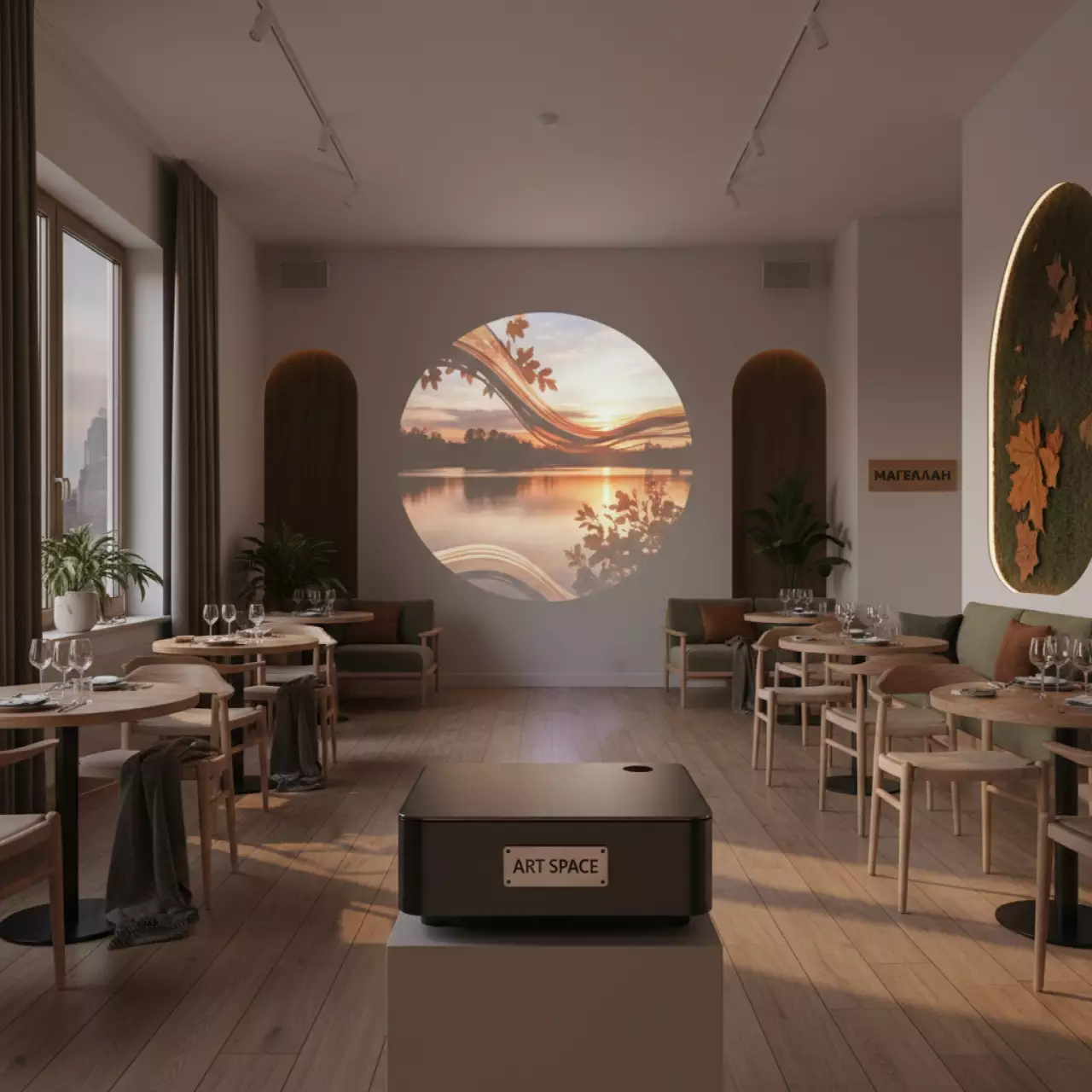 Аренда Проектор Barco HDX W 20 в ресторане «Магеллан» — ART SPACE