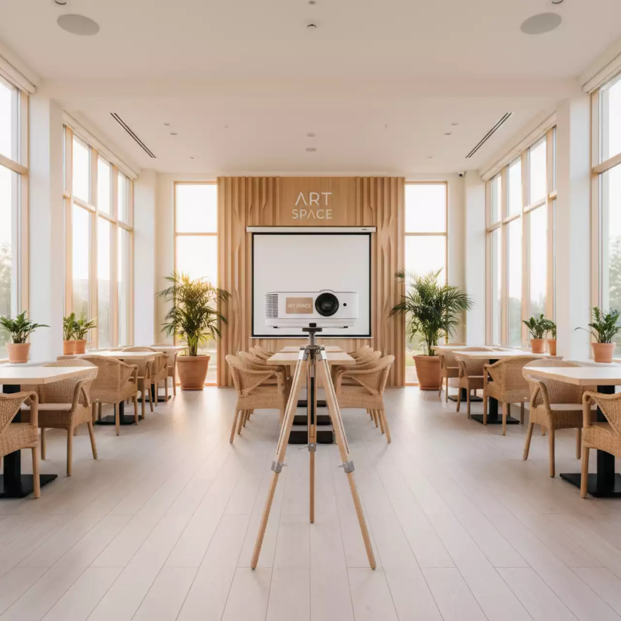 Аренда Проектор BenQ MX 535 в ресторане «Сыроварня» — ART SPACE