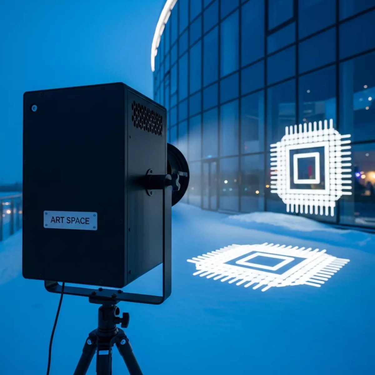 Аренда Проектор гобо уличный в ледовом дворце «Роза Хутор» — ART SPACE