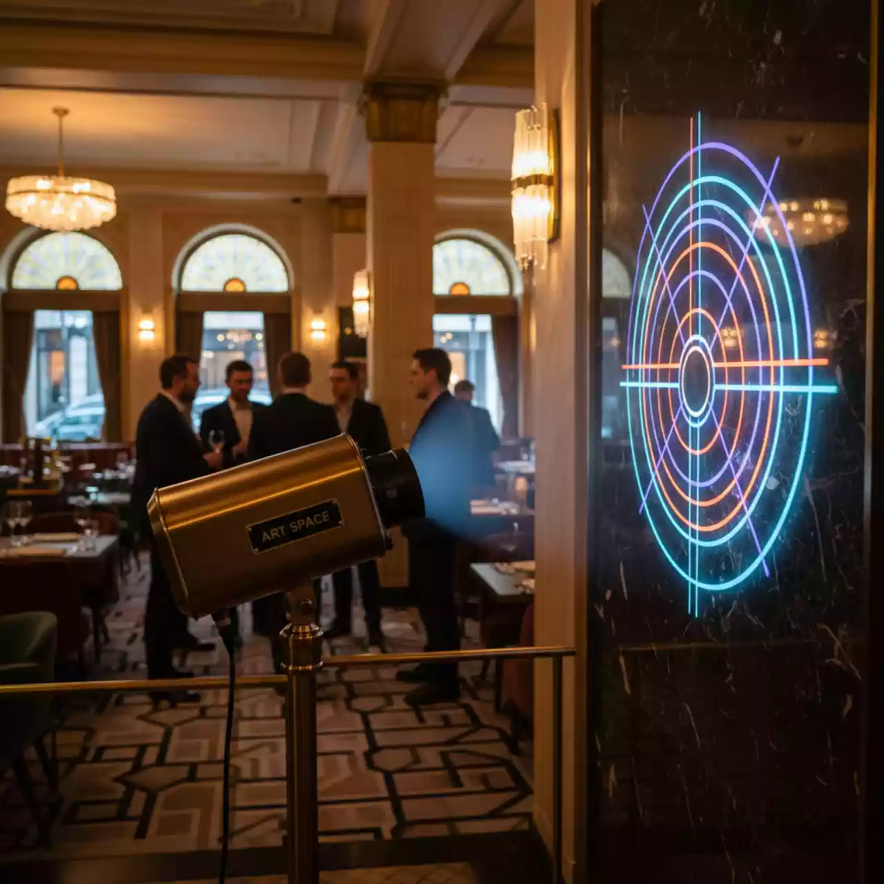 Аренда Проектор гобо в ресторане «Sanremo» — ART SPACE