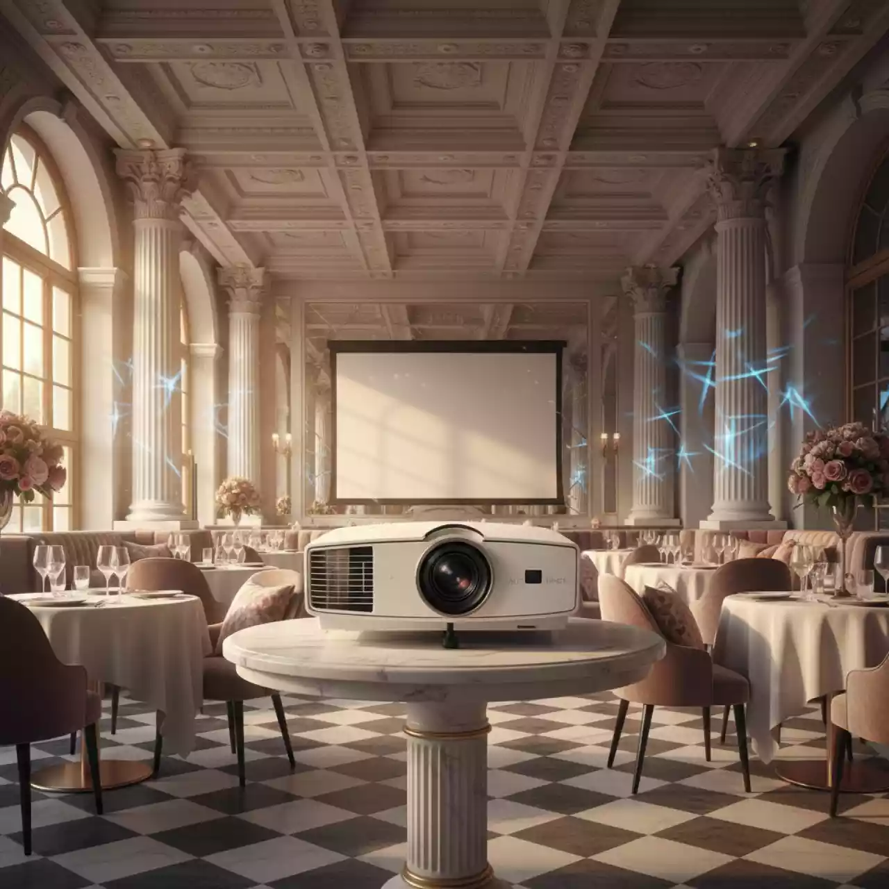 Аренда Проектор кинотеатральный Vivitek H1060 в ресторане «Voda» — ART SPACE