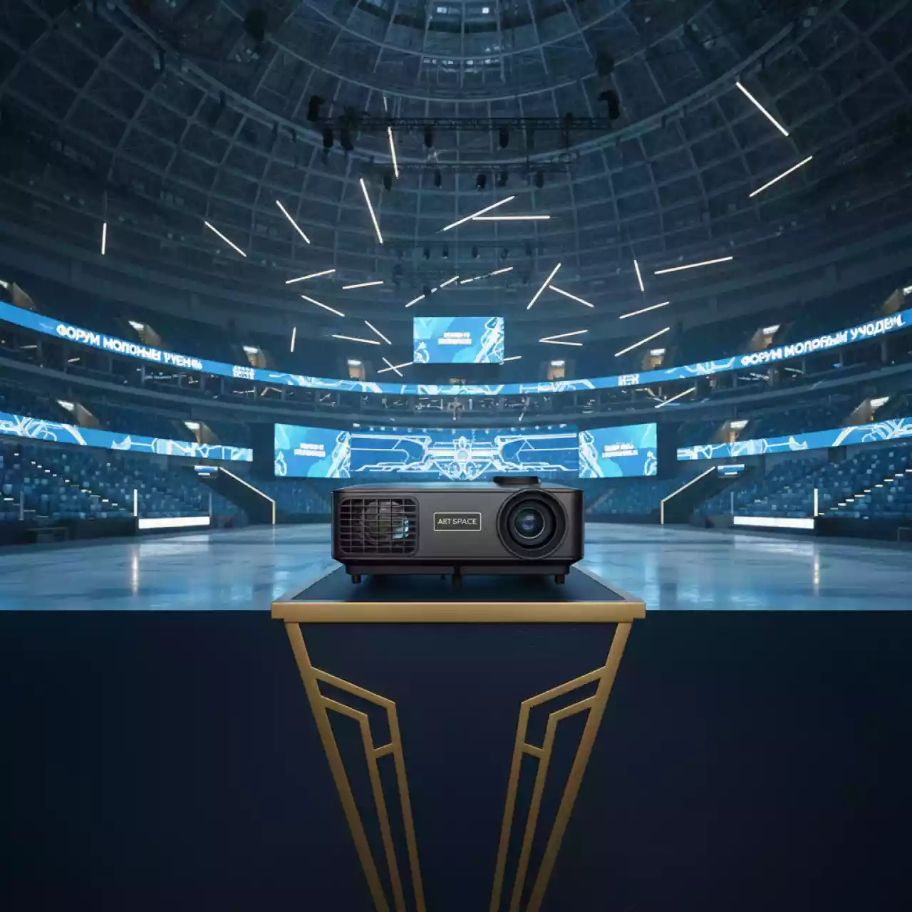 Аренда Проектор мультимедиа BenQ MP 610 в ледовом дворце «Большой» — ART SPACE