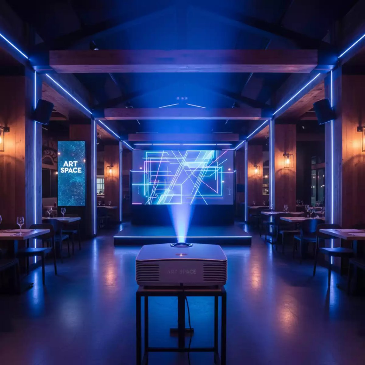 Аренда Проектор мультимедийный Christie LX 1500 3LCD XGA в ресторане «Сыроварня» — ART SPACE