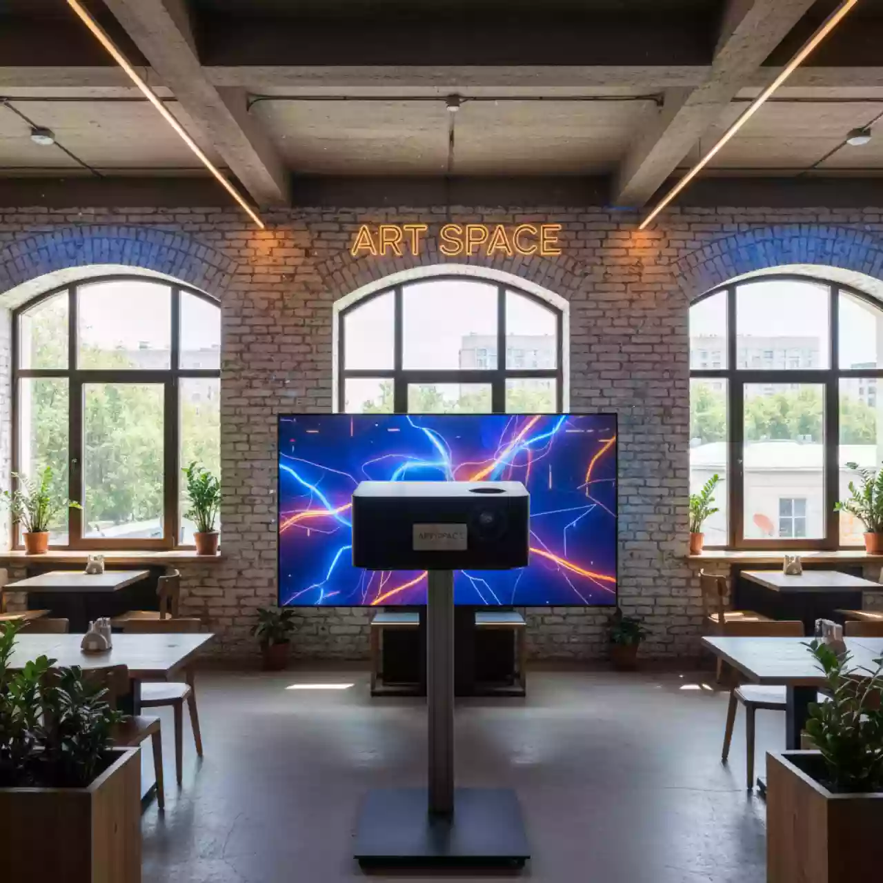 Аренда Проектор Optoma W 319ST в ресторане «Плакучая Ива» — ART SPACE