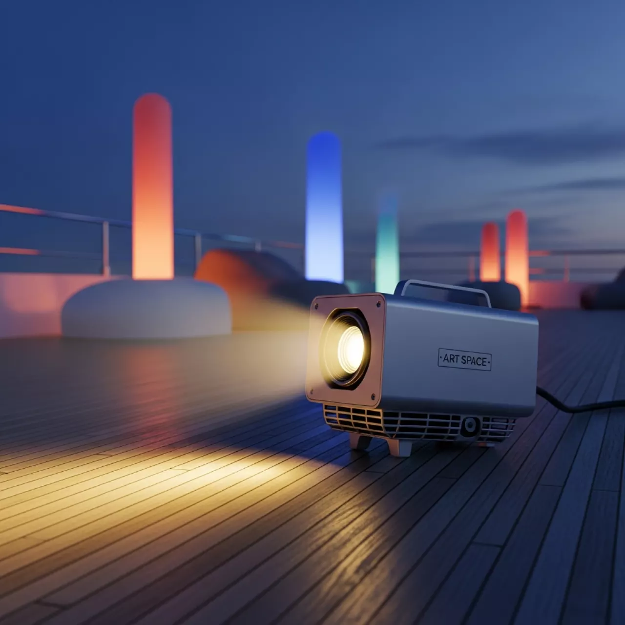 Аренда Проектор светодиодный PAR 56 на VIP теплоходе (Морпорт Сочи) — ART SPACE