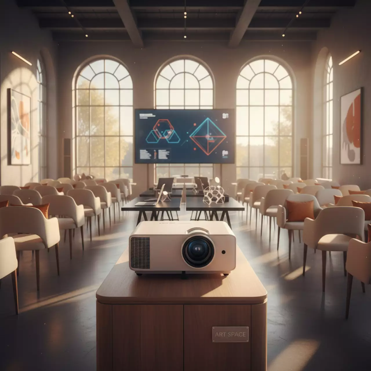 Аренда Проектора Epson белого цвета Full HD в ресторане «Brunello» — ART SPACE