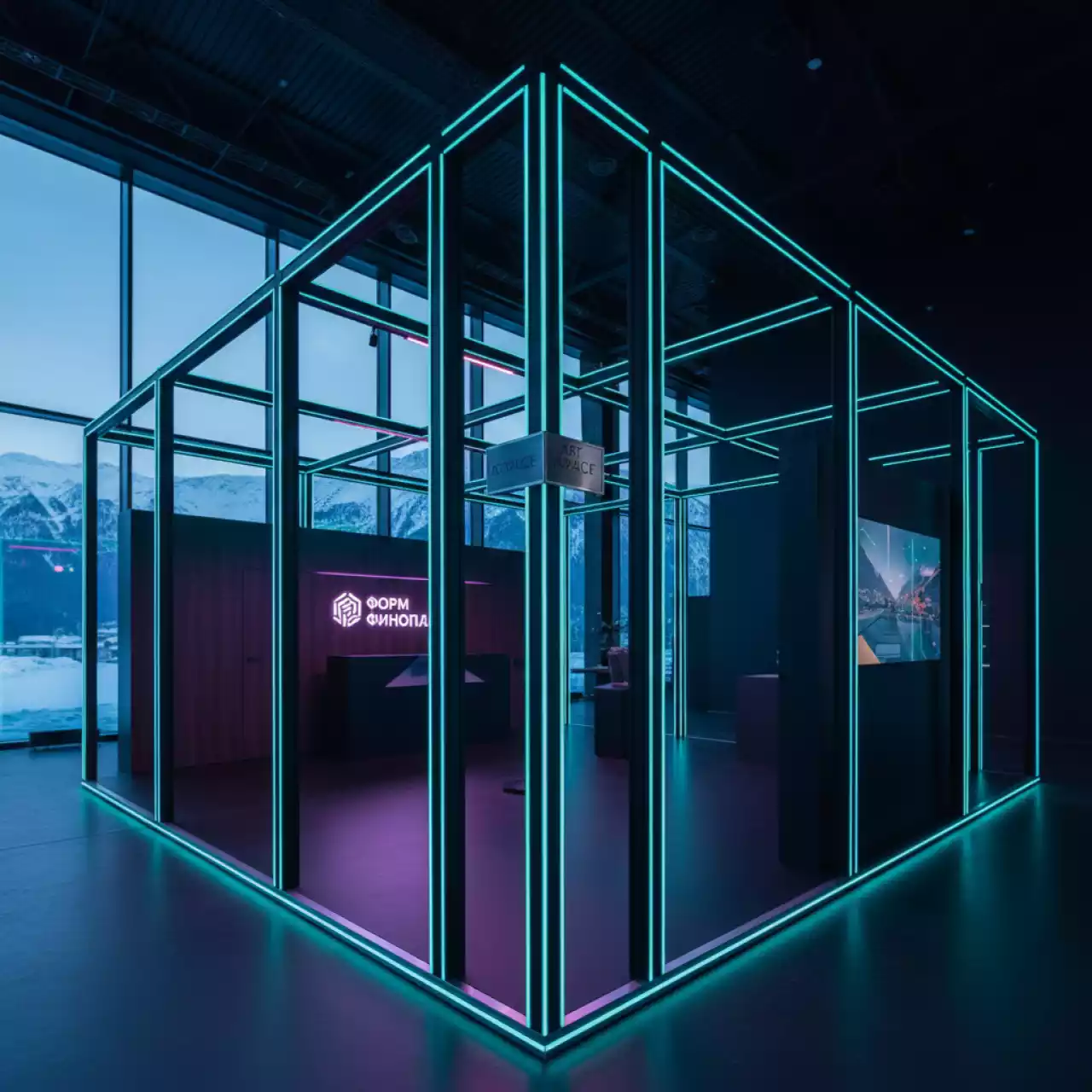 Аренда Профиль квадратного сечения под ЛДСП 18х18х2000 мм черный муар в Panorama by Mercure — ART SPACE