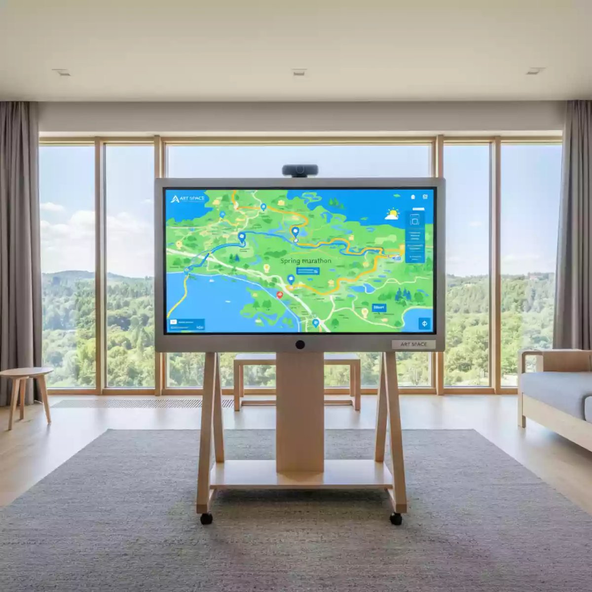 Аренда Программно аппаратный комплекс интерактивный Geckotouch Interactive 65R 65” UHD 20 касаний Android 11 на вилле «Анна» — ART SPACE