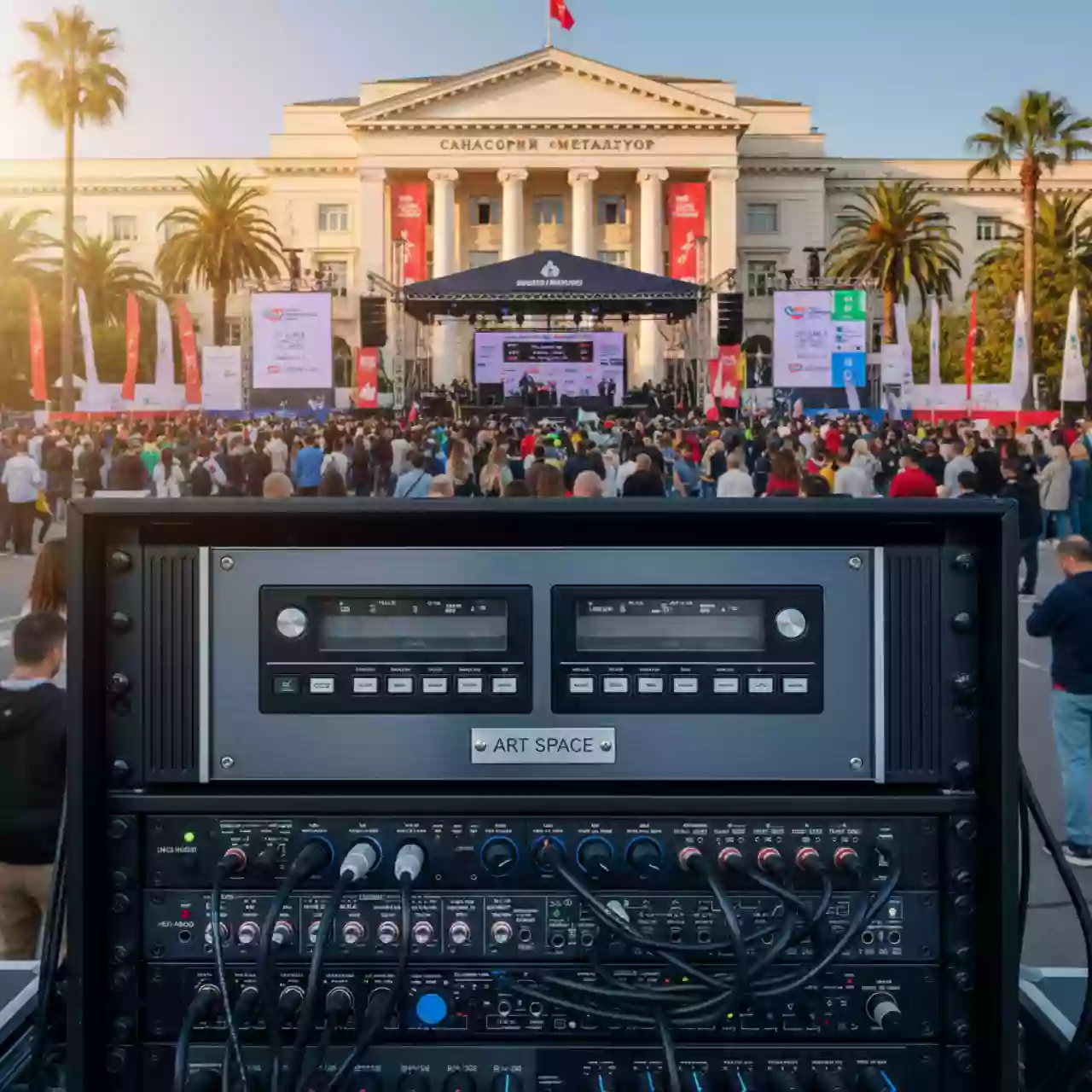 Аренда Проигрыватель MD сдвоенный Denon DN M2300R в санатории «Металлург» — ART SPACE