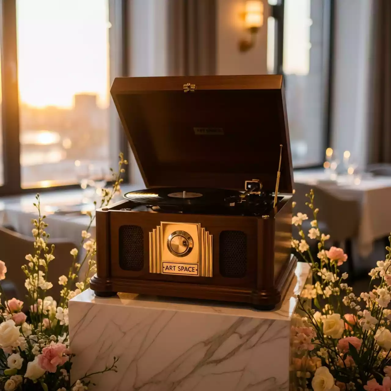Аренда Проигрыватель виниловых пластинок Ноктюрн в ресторане «Высота 5642» — ART SPACE