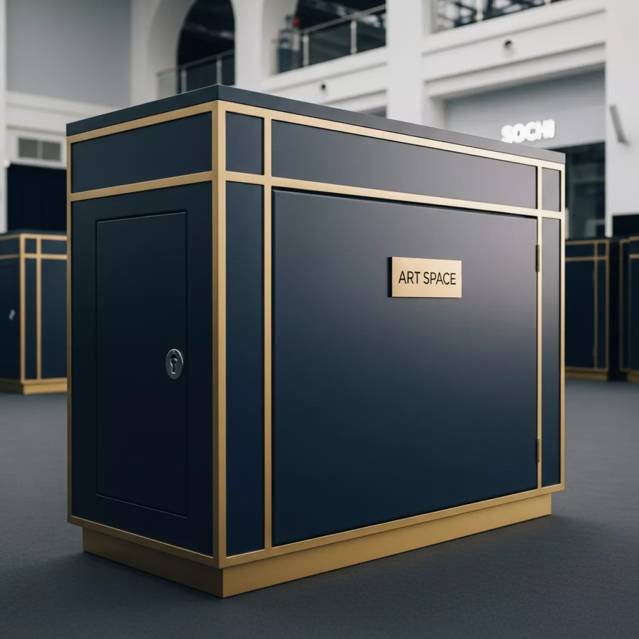 Аренда Промостойка P1 с дверцей в VK Stadium Sirius — ART SPACE