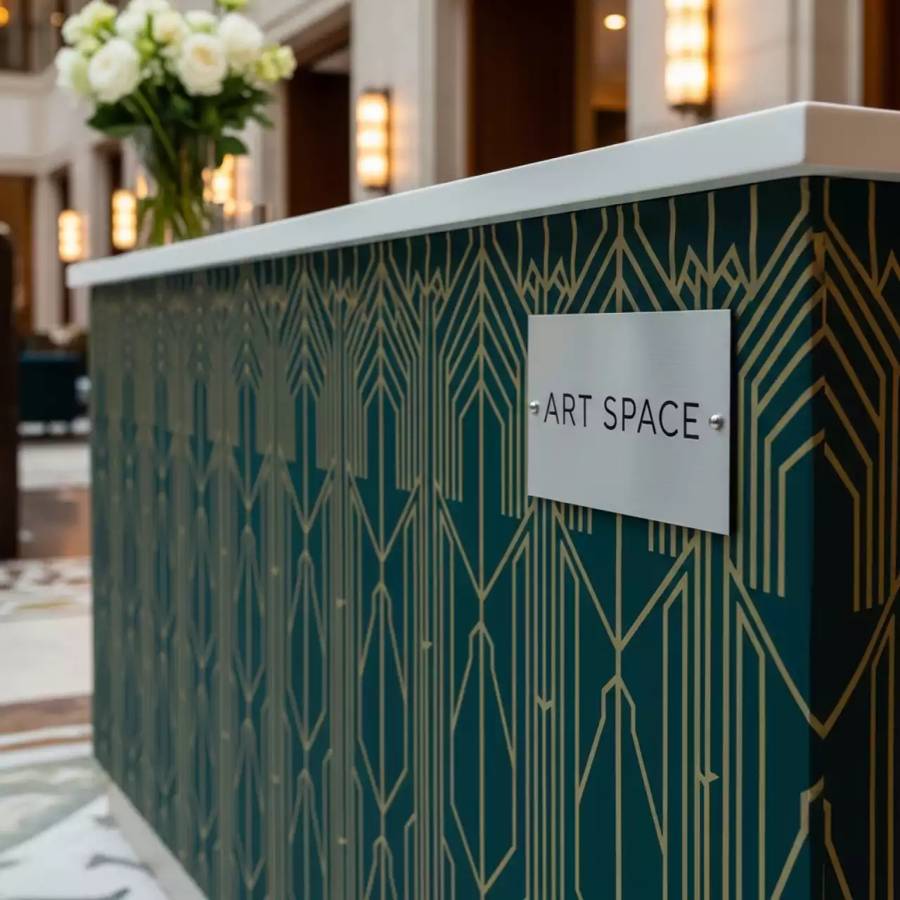 Аренда Промостойка ресепшен RP 4 Textile в Mercure Сочи Центр — ART SPACE