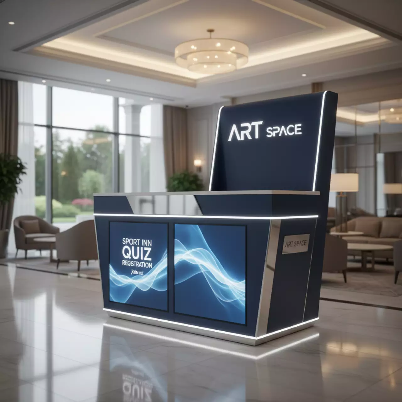 Аренда Промостойки рекламные в Sport Inn Hotel & Wellness — ART SPACE