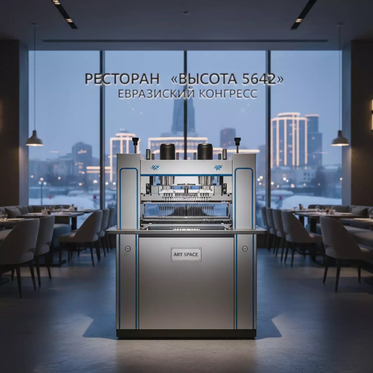 Аренда Проволокошвейная машина Hohner EXACT PLUS 2 головы 43 6 S в ресторане «Высота 5642» — ART SPACE