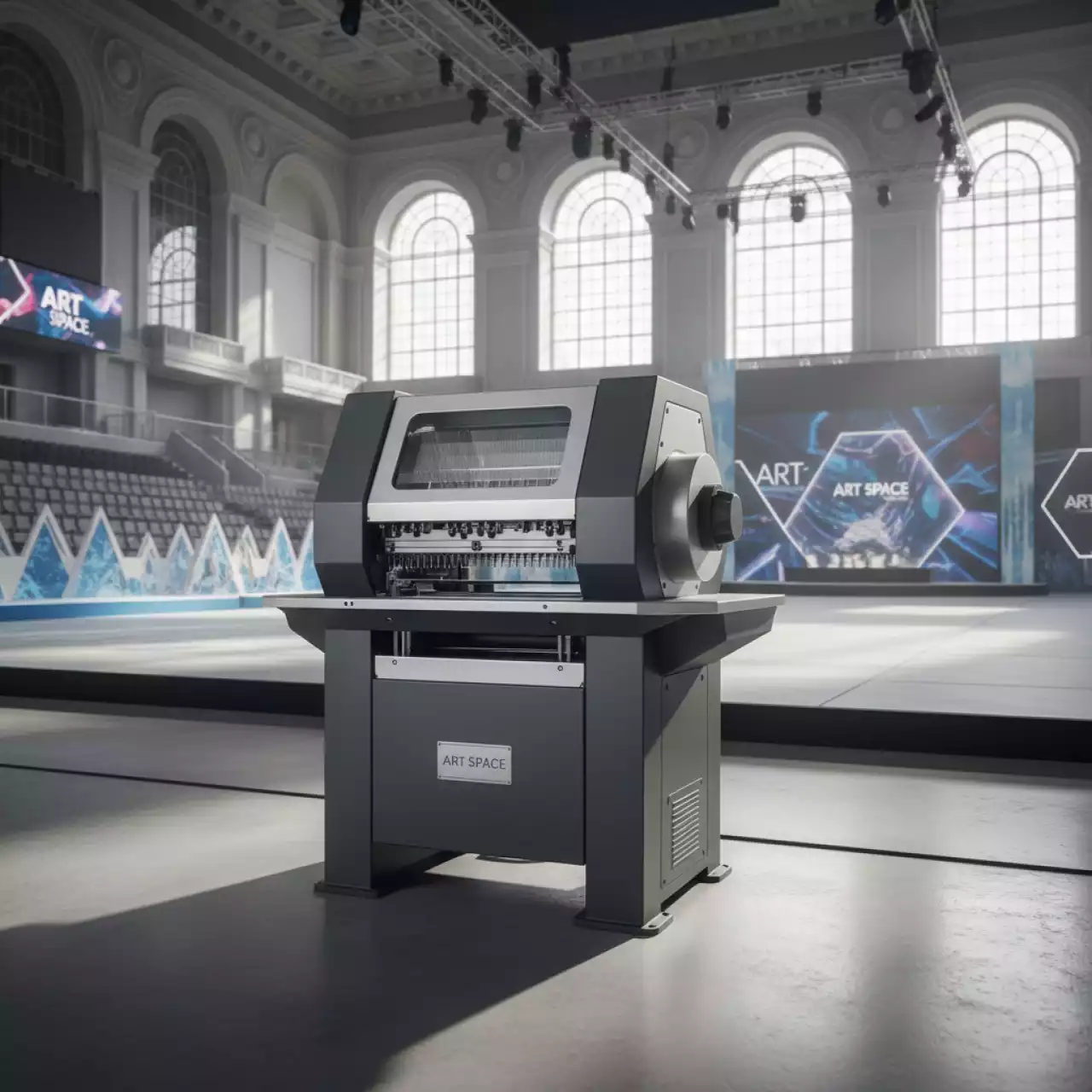 Аренда Проволокошвейная машина Pripack FQD 610 для скрепления дна в ледовой арене «Шайба» — ART SPACE