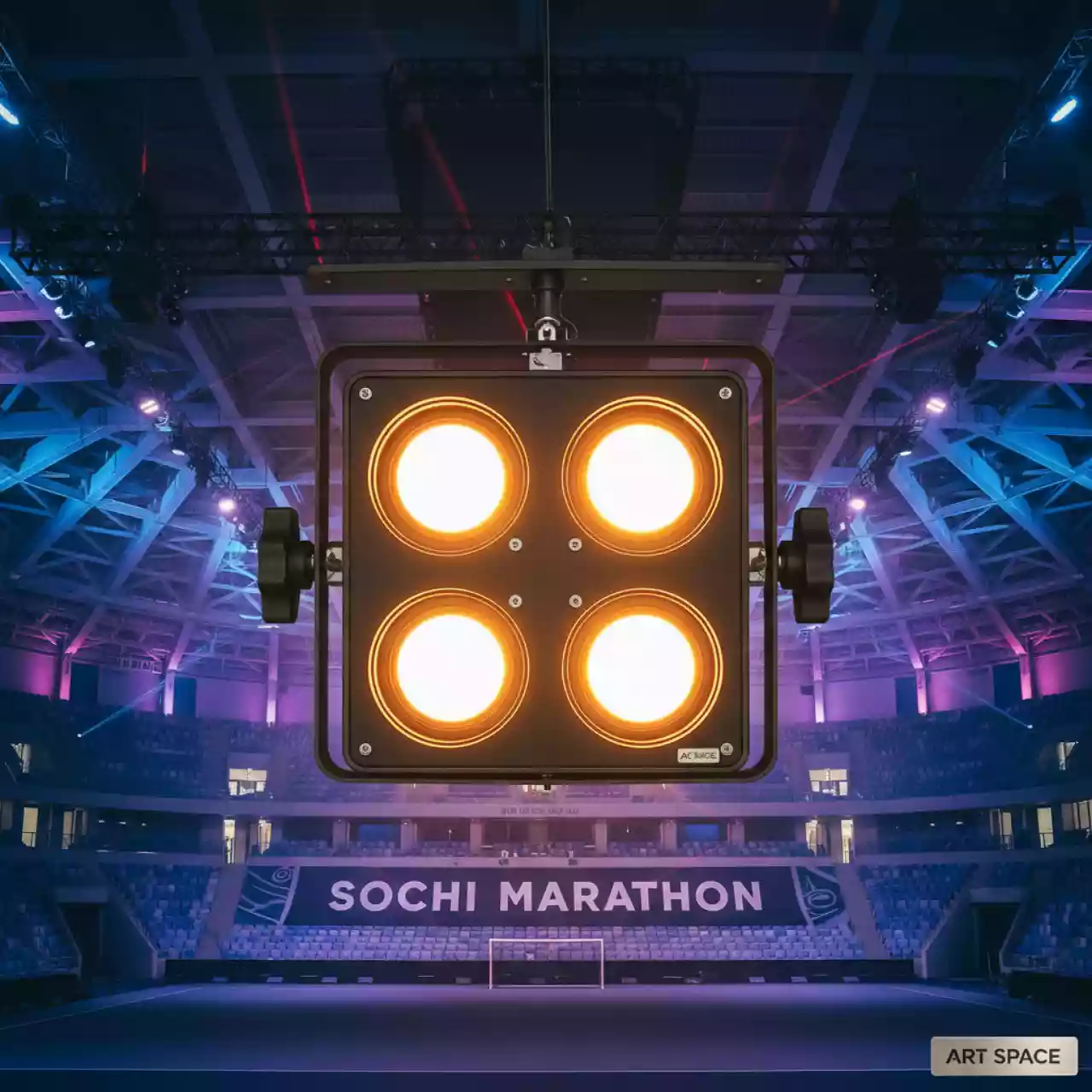 Аренда Прожектор светодиодный матричный COB Blinder 4х100W в МФК «Горный» — ART SPACE