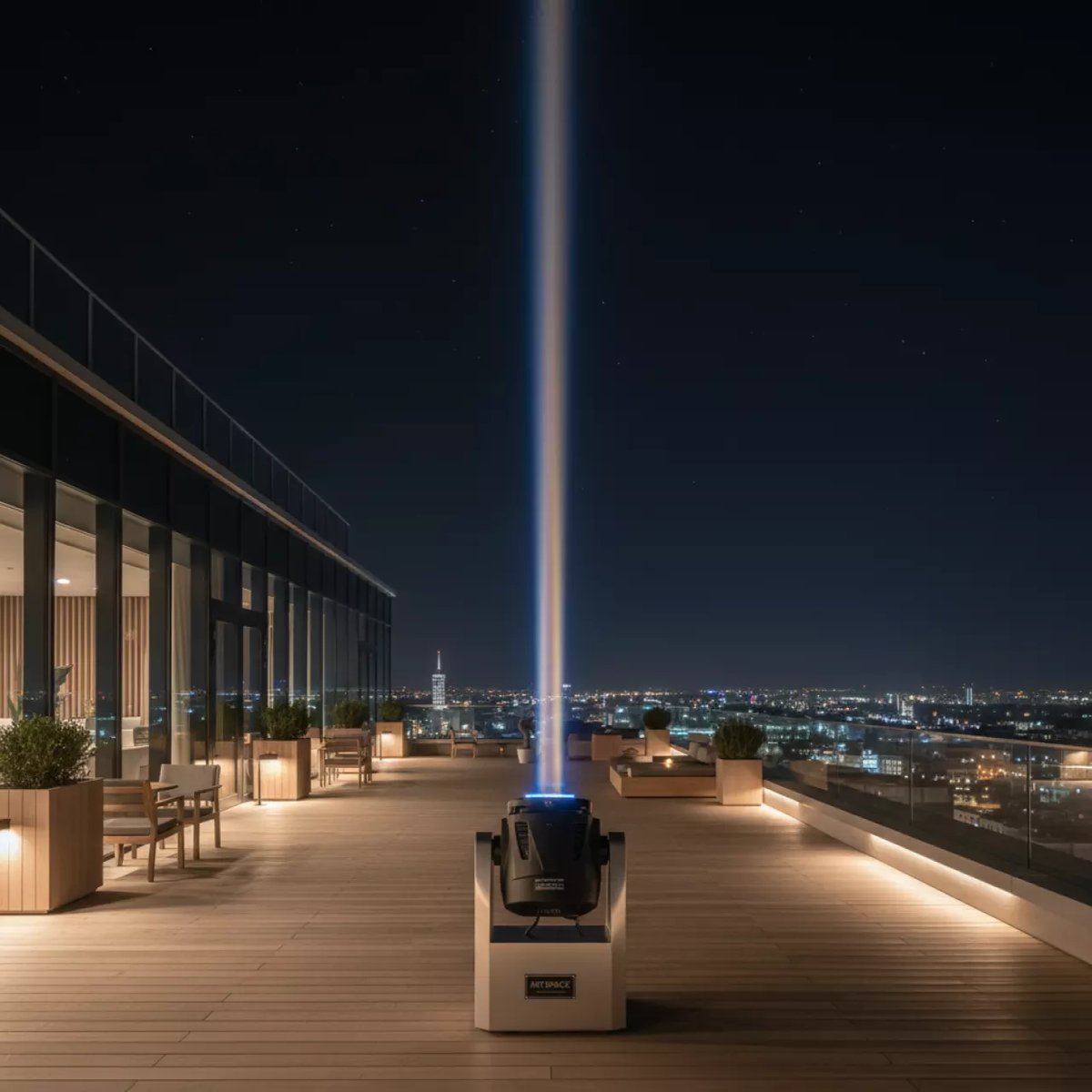 Аренда Прожектор зенитный цветной всепогодный в Panorama by Mercure — ART SPACE