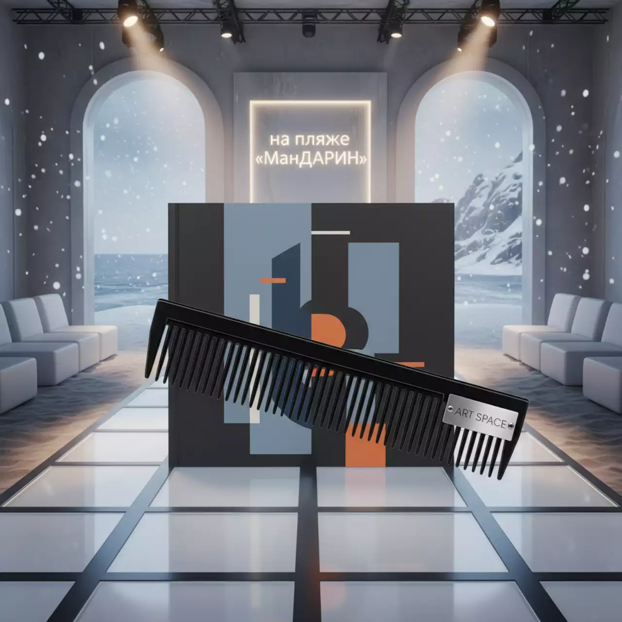 Аренда Пружина пластиковая 19 мм черная на пляже «Мандарин» — ART SPACE