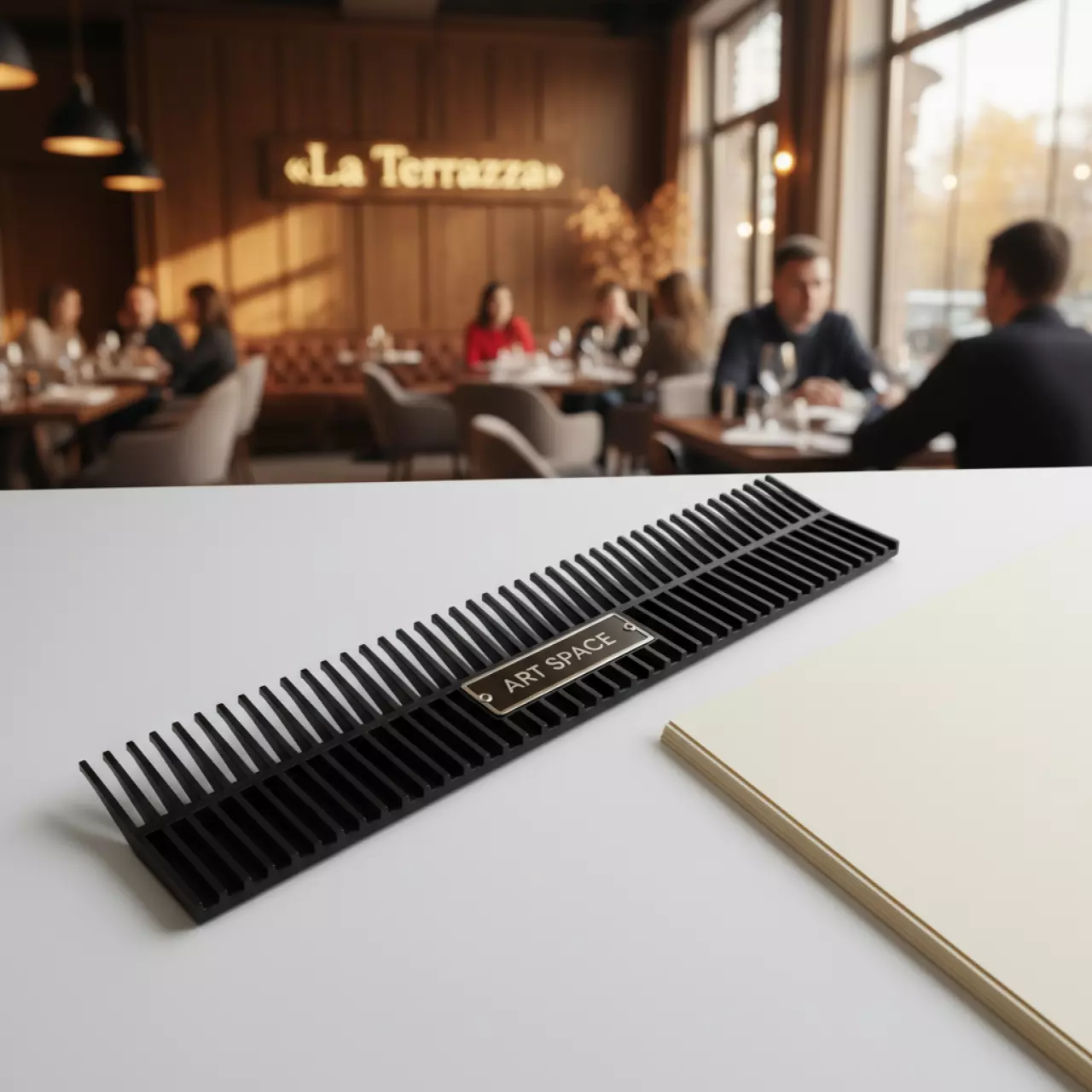 Аренда Пружина пластиковая 19 мм черная в ресторане «La Terrazza» — ART SPACE