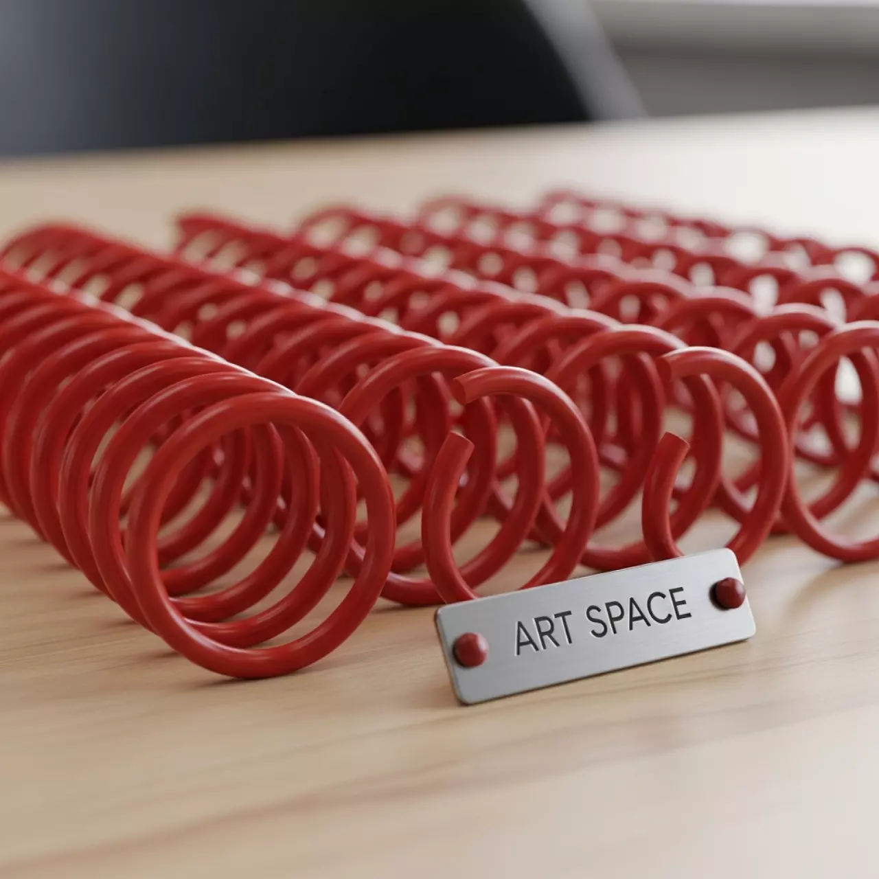 Аренда Пружина пластиковая Fellowes диаметр 16 мм красная в ресторане «Voda» — ART SPACE