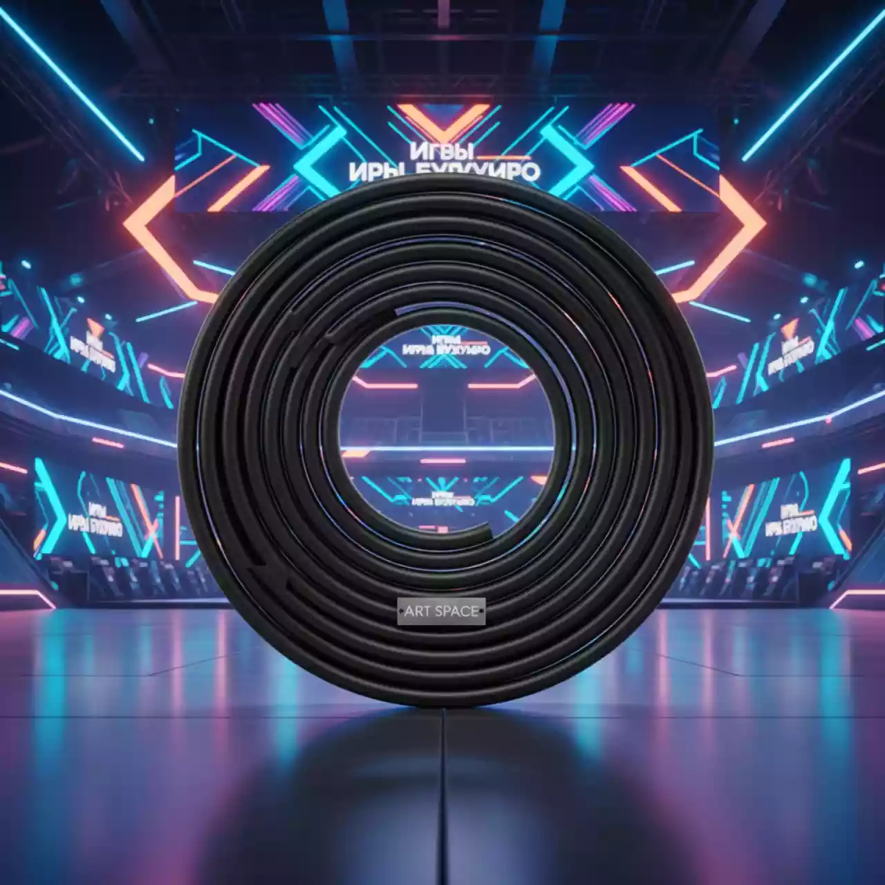 Аренда Пружина пластиковая Lamirel диаметр 16 мм черная в Сириус Арене — ART SPACE