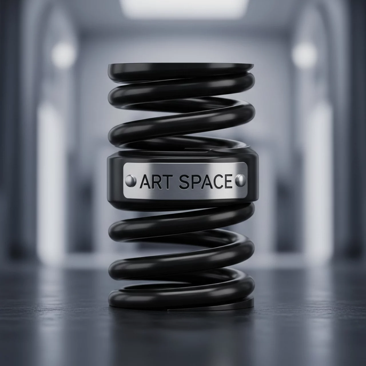 Аренда Пружина пластиковая Lamirel диаметр 38 мм черная в ледовом дворце «Роза Хутор» — ART SPACE