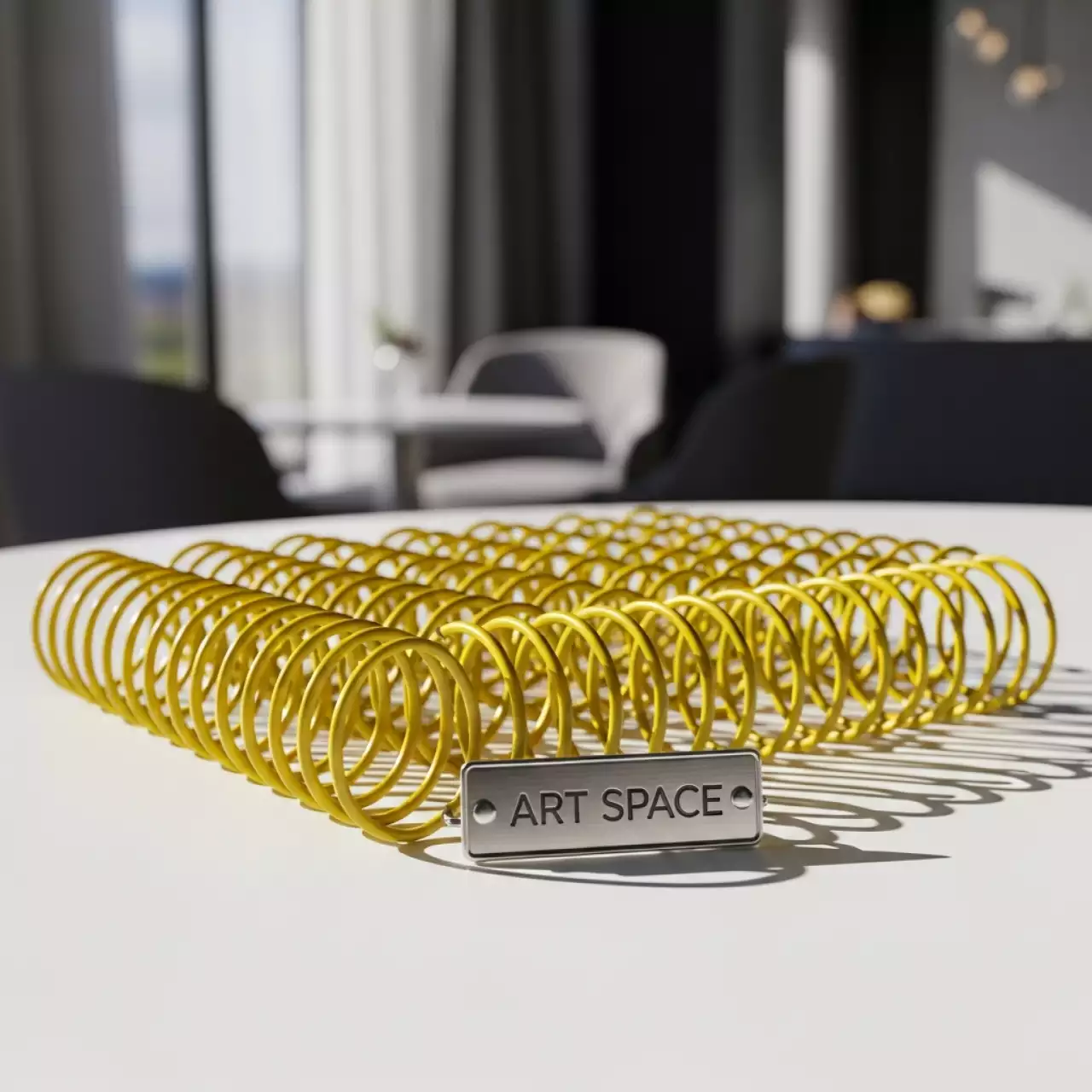 Аренда Пружины металлические для переплёта формат А4 34 петли шаг 3 1 диаметр 7,9 мм желтые в Novotel Resort — ART SPACE