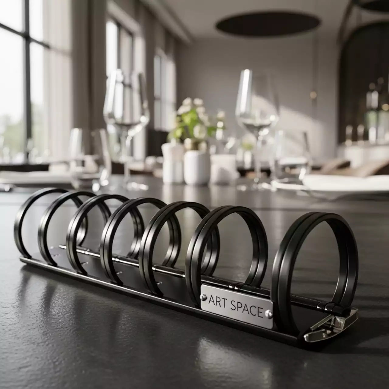 Аренда Пружины пластиковые Clicks ex Ibiclick диаметр 12 мм черные A4 в ресторане «Баран-Рапан» — ART SPACE