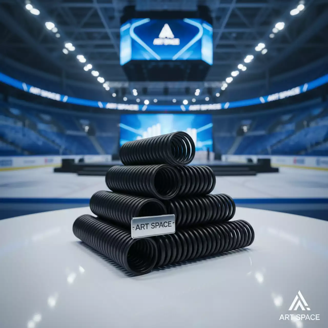 Аренда Пружины пластиковые для переплета Fellowes диаметр 19 мм черные в ледовой арене «Шайба» — ART SPACE