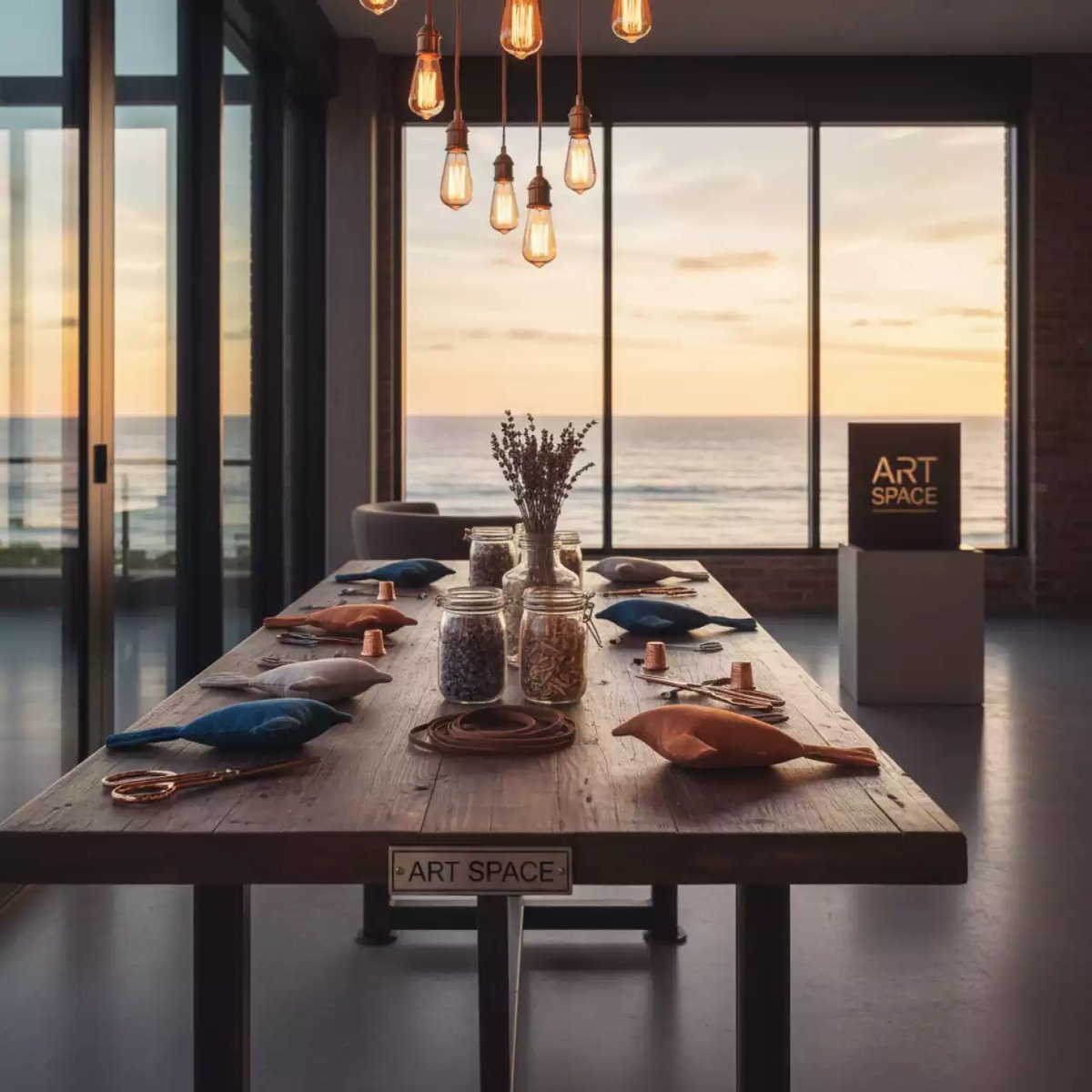 Аренда Птичка саше мастер класс в пляжном клубе Del Mar — ART SPACE