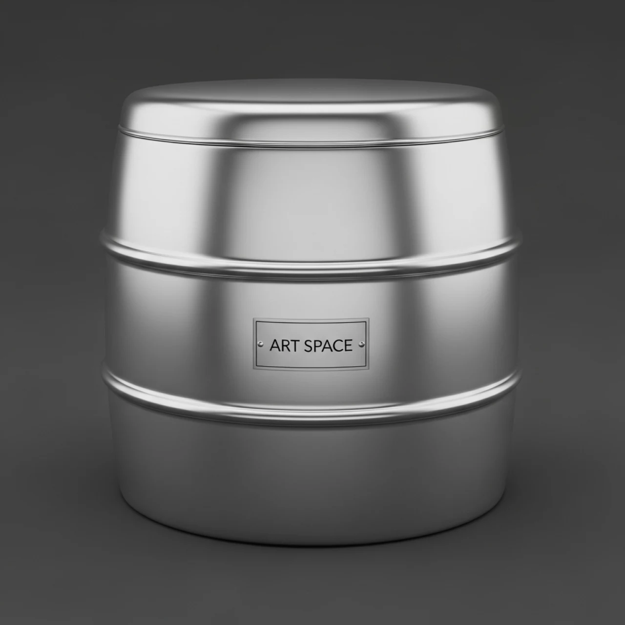 Аренда Пуф Barrel Silver в казино «Сочи» — ART SPACE