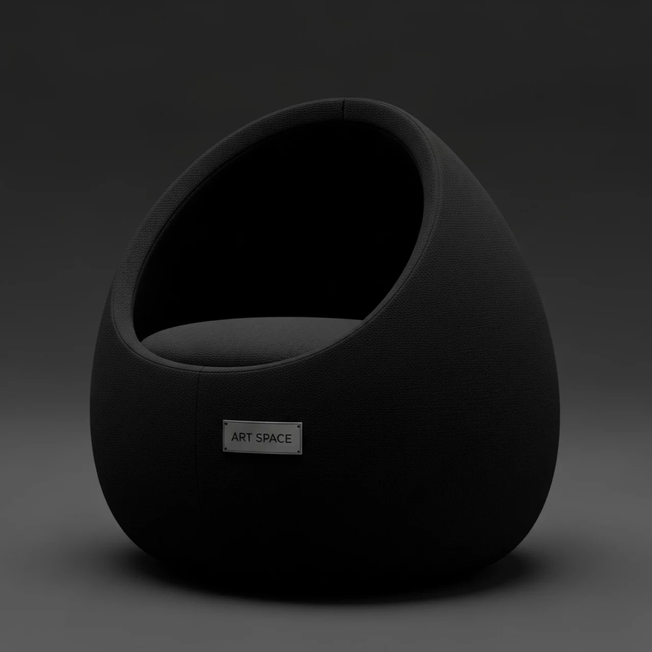 Аренда Пуф бескаркасный Plagg черный в Stella di Mosca — ART SPACE
