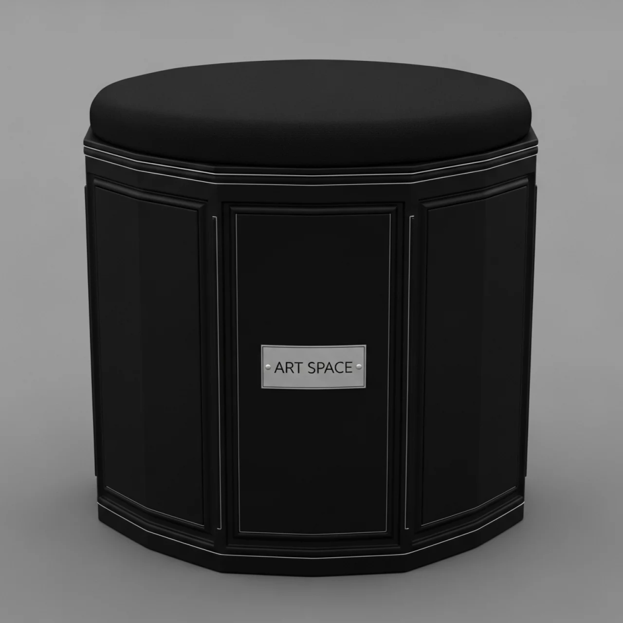 Аренда Пуф черный Пфальц 42х40 Rentmebel в Pullman Sochi Centre — ART SPACE