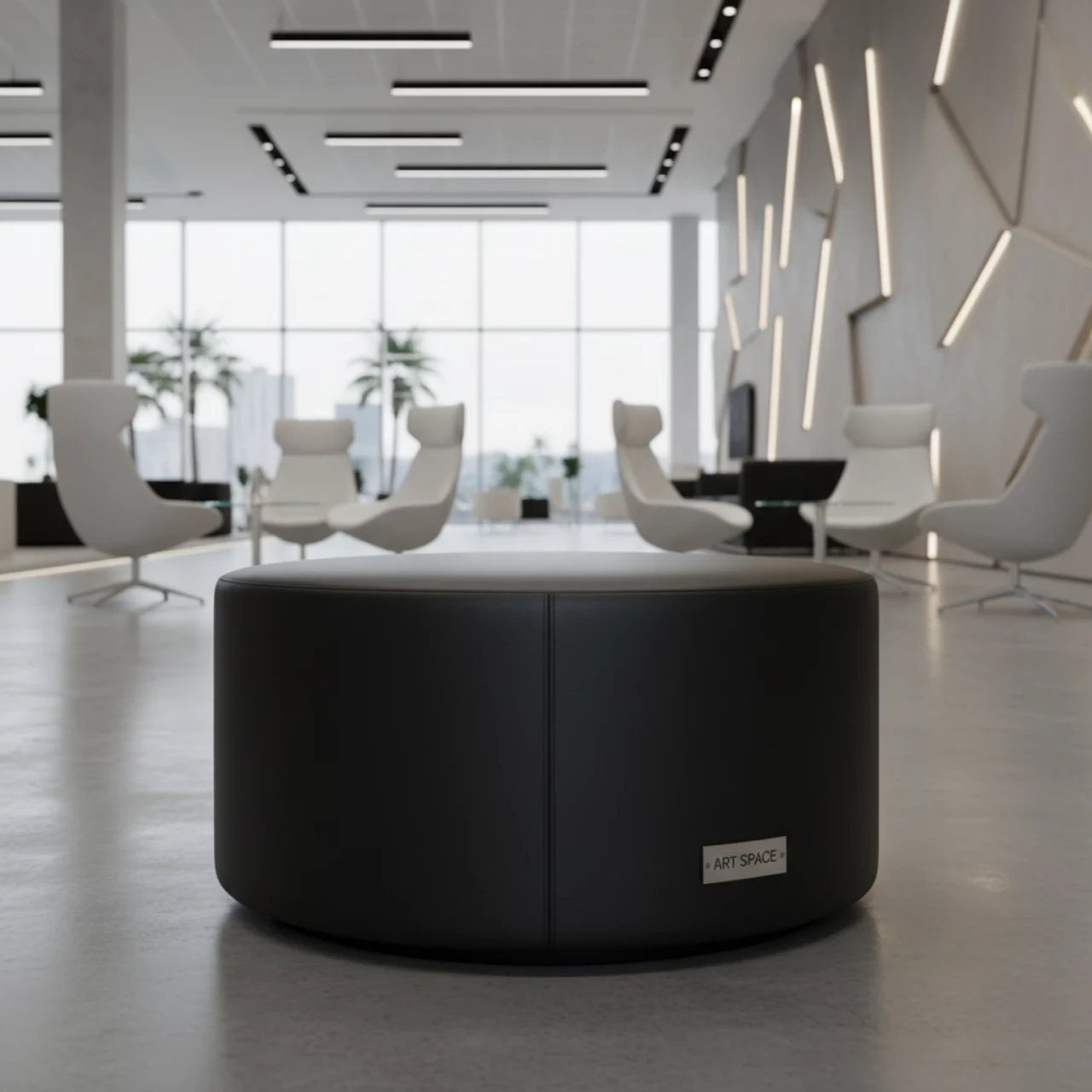 Аренда Пуф черный Sfeer в конгресс-холле отеля Жемчужина — ART SPACE