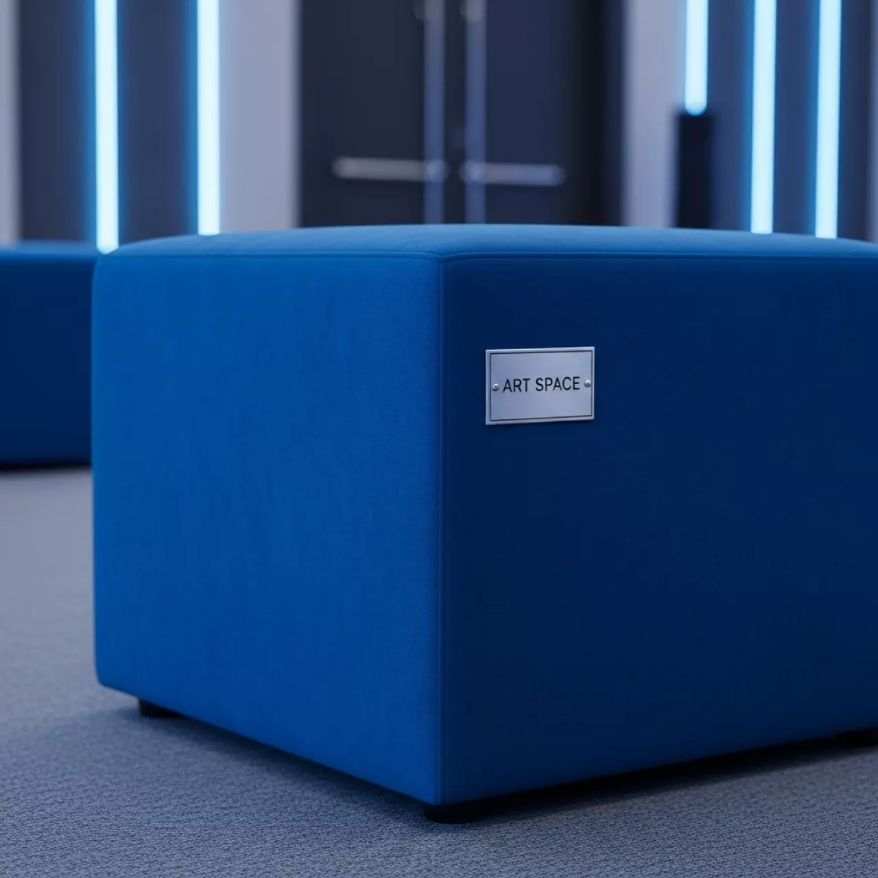 Аренда Пуф Cube blue в конгресс-холле отеля Жемчужина — ART SPACE