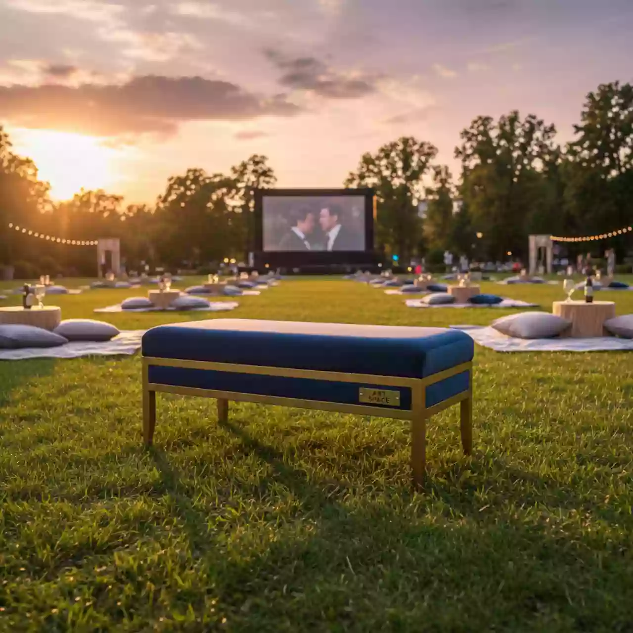 Аренда Пуф детский Годри Прямоугольник в парке «Ривьера» — ART SPACE