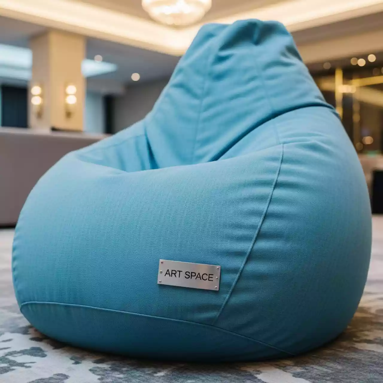 Аренда Пуф кресло мешок голубой в Rodina Grand Hotel & SPA — ART SPACE