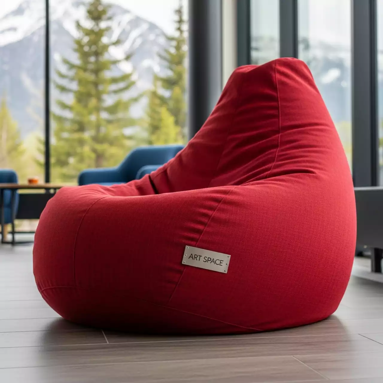 Аренда Пуф кресло мешок красное в Поляна 1389 Отель и Спа — ART SPACE