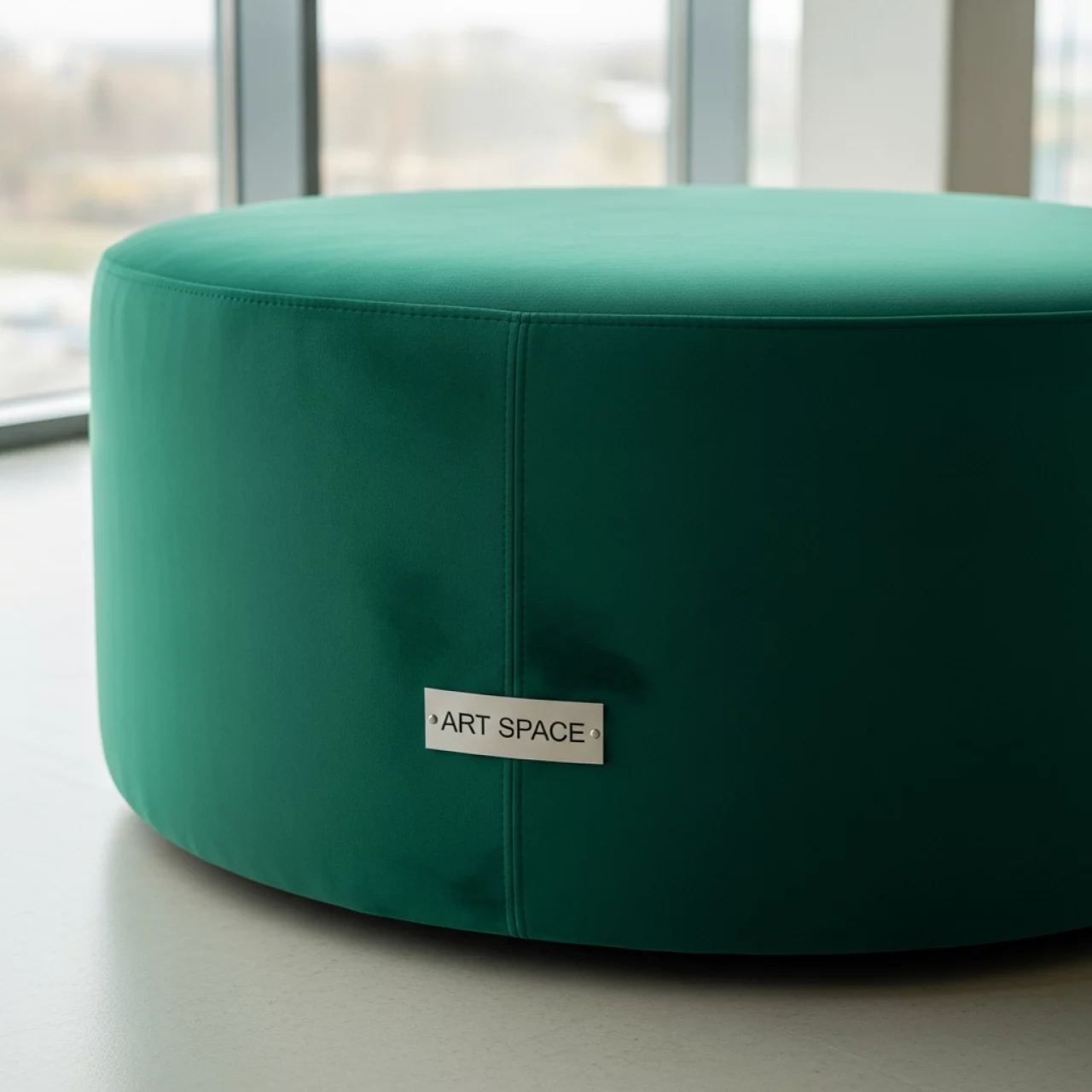 Аренда Пуф круглый изумрудный в Omega Sirius — ART SPACE