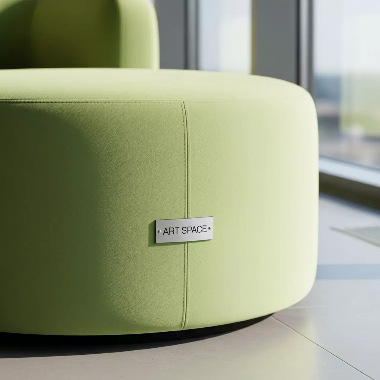 Аренда Пуф круглый светло зеленый в Novotel Resort — ART SPACE