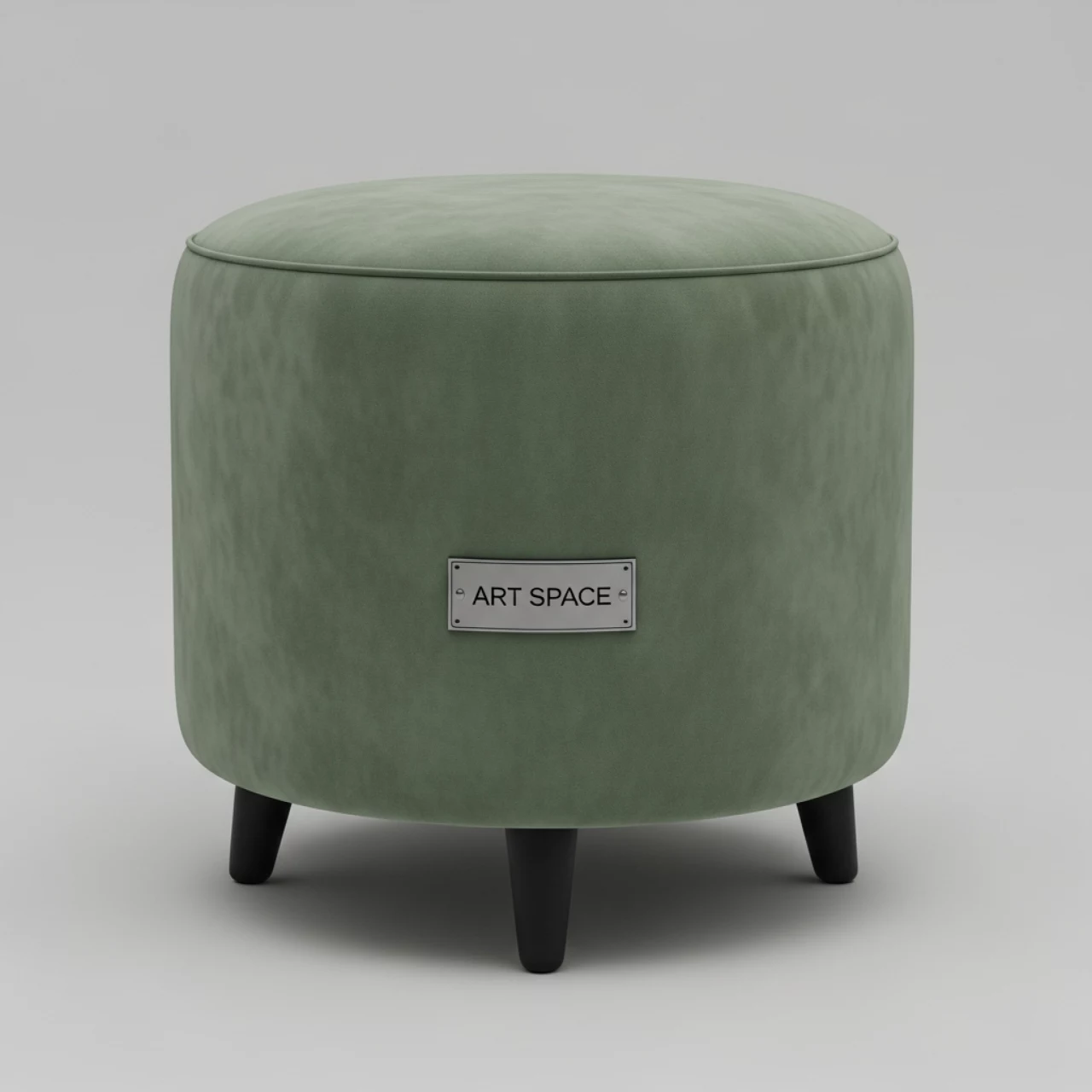 Аренда Пуф малый бархатный НОРМАН эвкалиптовый в Cosmos Sochi Hotel — ART SPACE