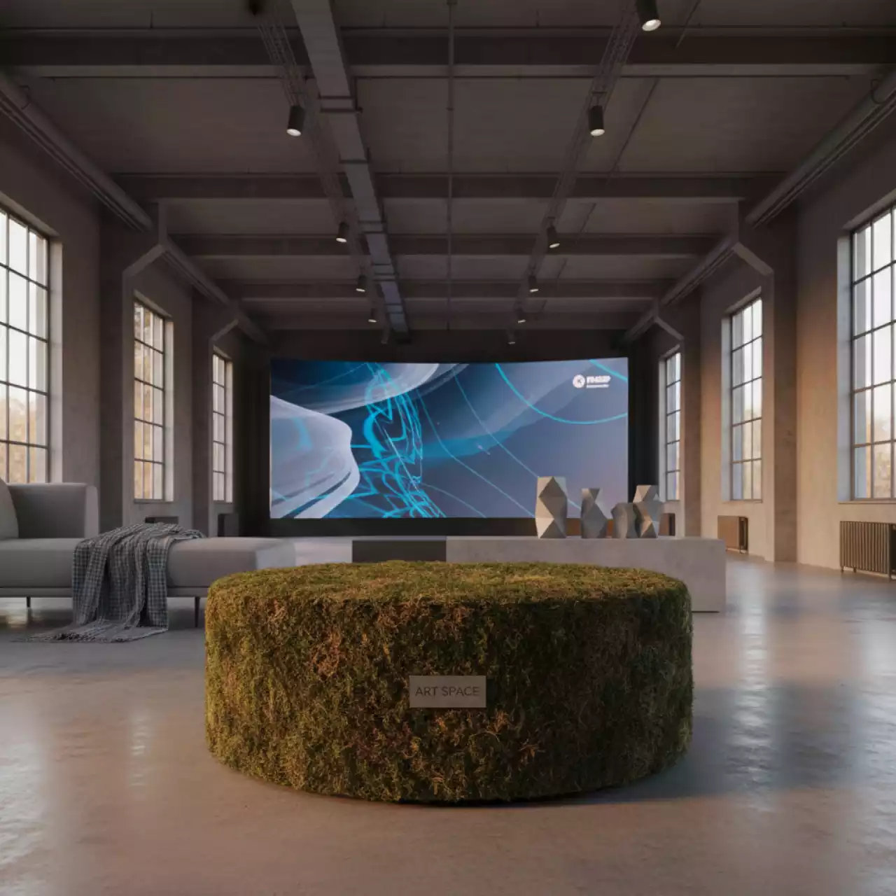 Аренда Пуф мшистый Норман в Red Arena — ART SPACE