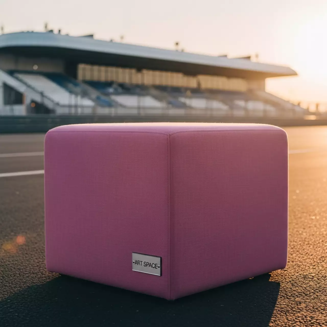 Аренда Пуф pink cube Shape на Сочи Автодроме — ART SPACE