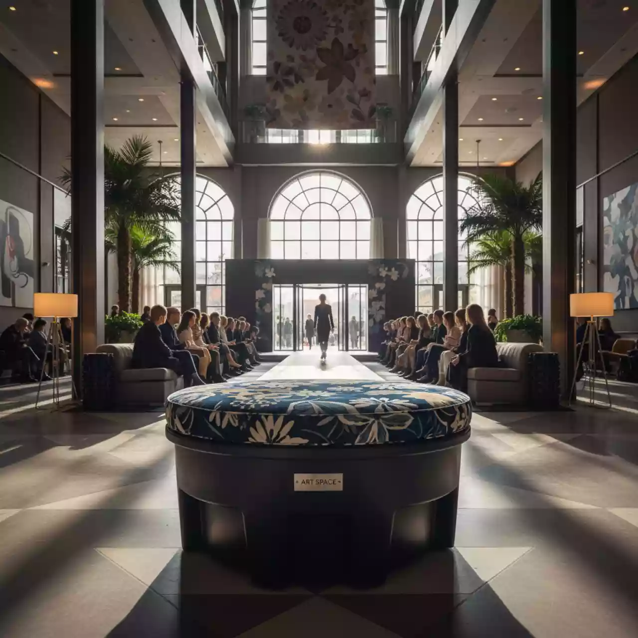 Аренда Пуф пластиковый с подушкой Maximo Pouf в Mövenpick Hotel — ART SPACE