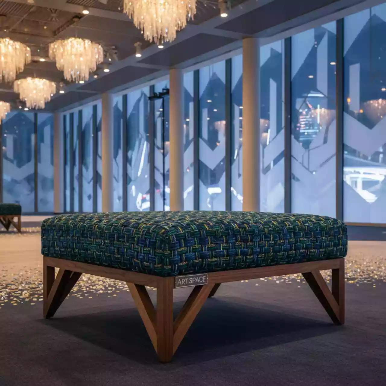 Аренда Пуф плетеный R4E 00147 в Omega Sirius — ART SPACE