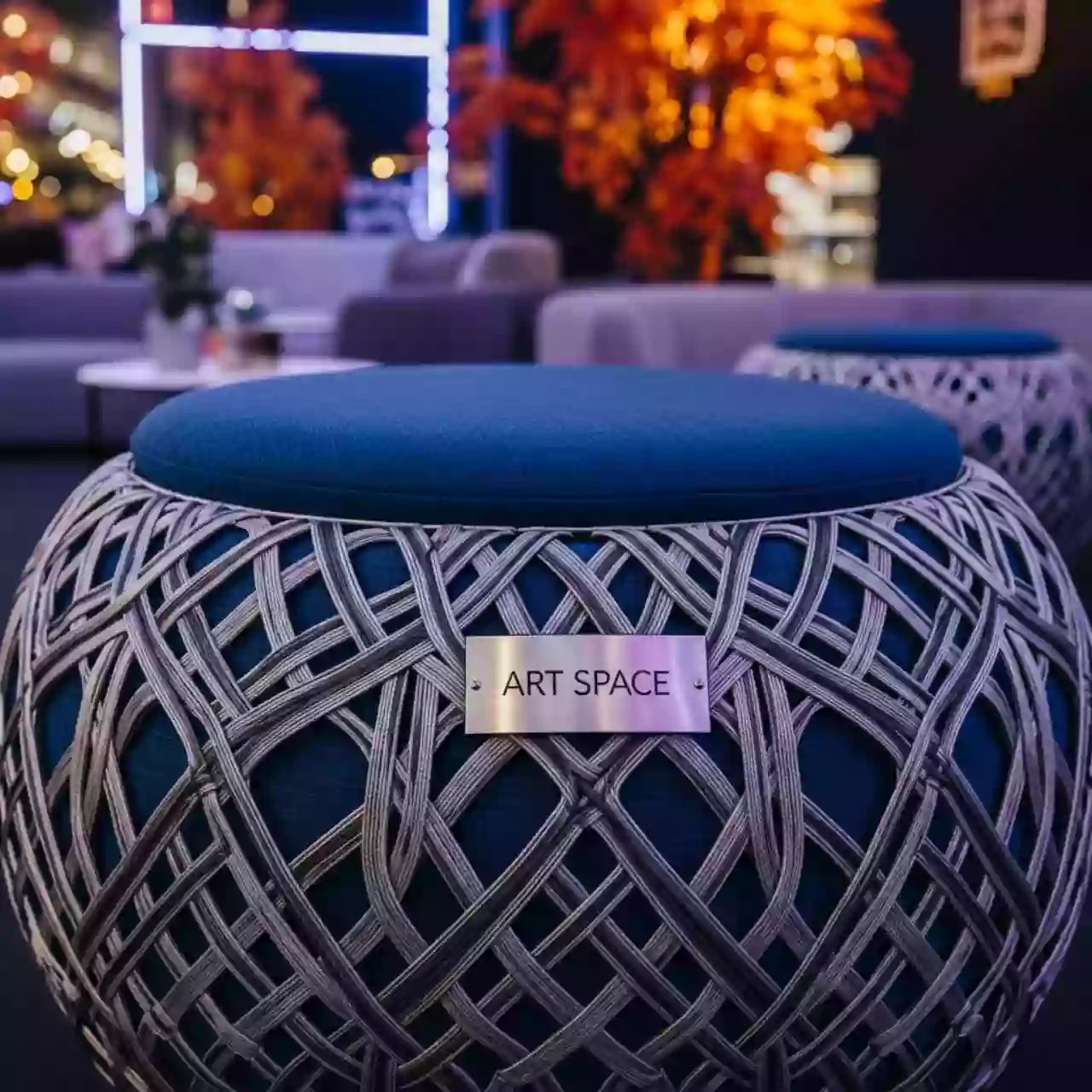 Аренда Пуф плетеный с подушкой Agorà в ресторане «Магадан» — ART SPACE