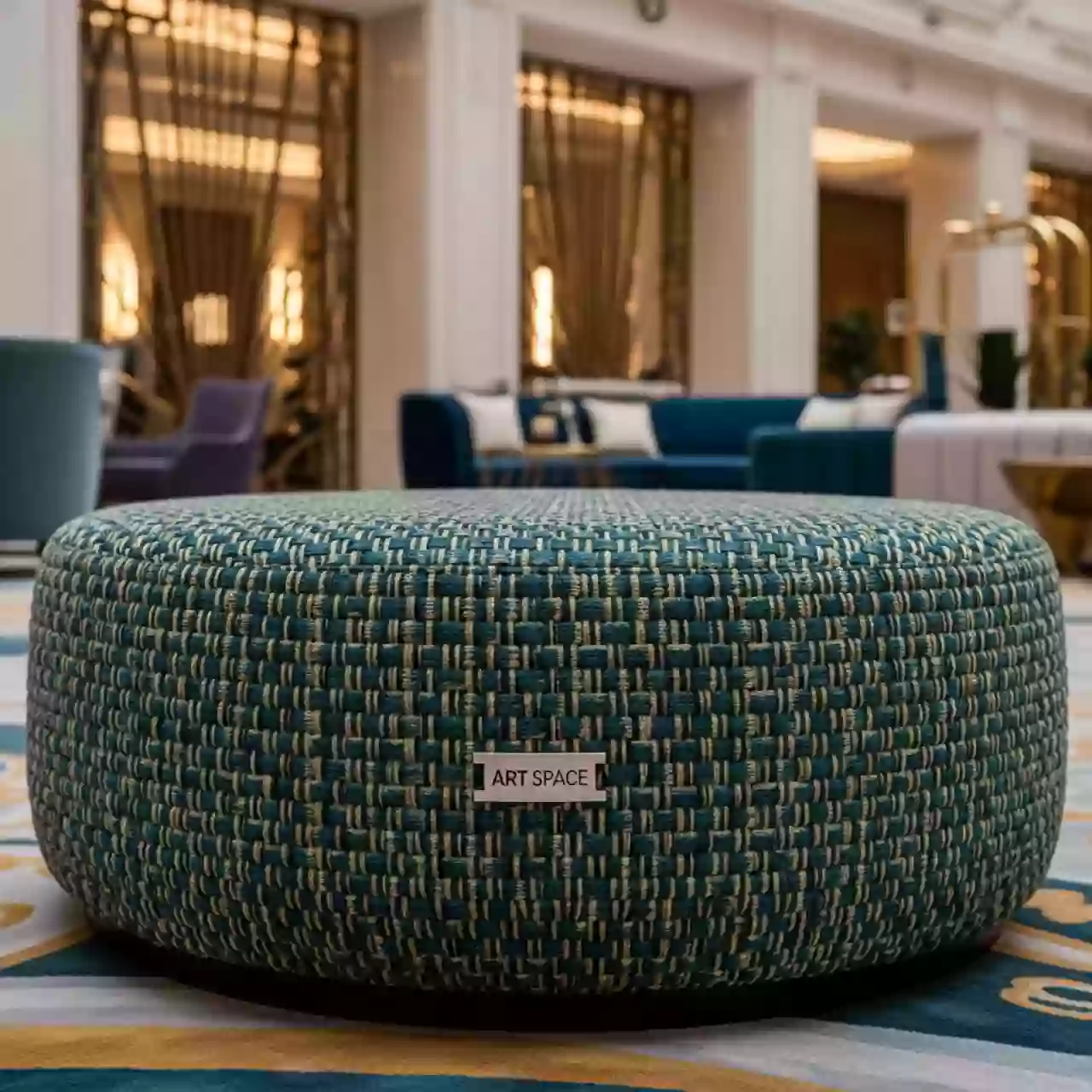 Аренда Пуф плетеный с подушкой Infinity в Гранд Отель Сочи — ART SPACE