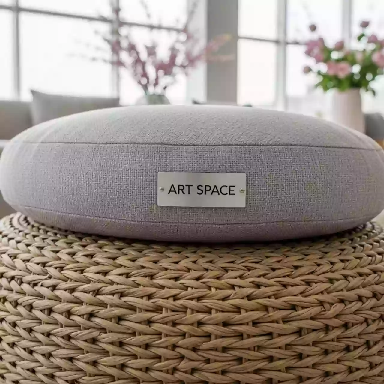 Аренда Пуф плетеный с подушкой Vino в казино «Сочи» — ART SPACE