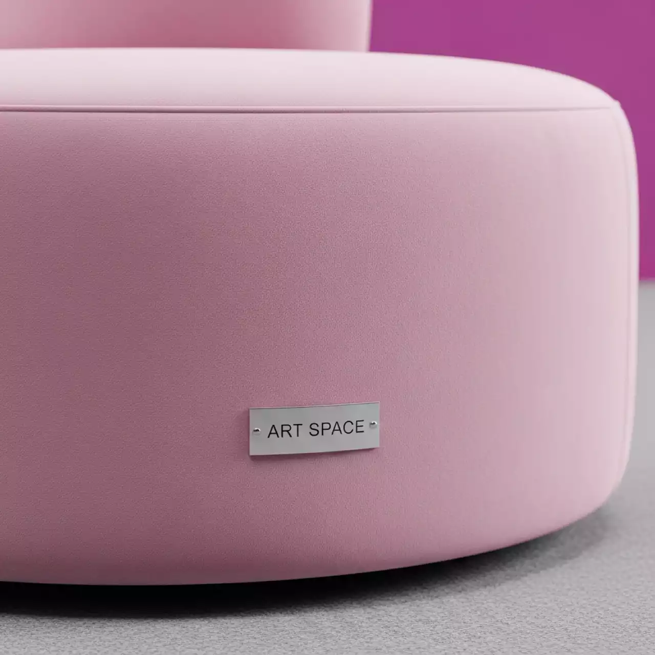 Аренда Пуф powdery pink round Shape в Sport Inn Hotel & Wellness — ART SPACE