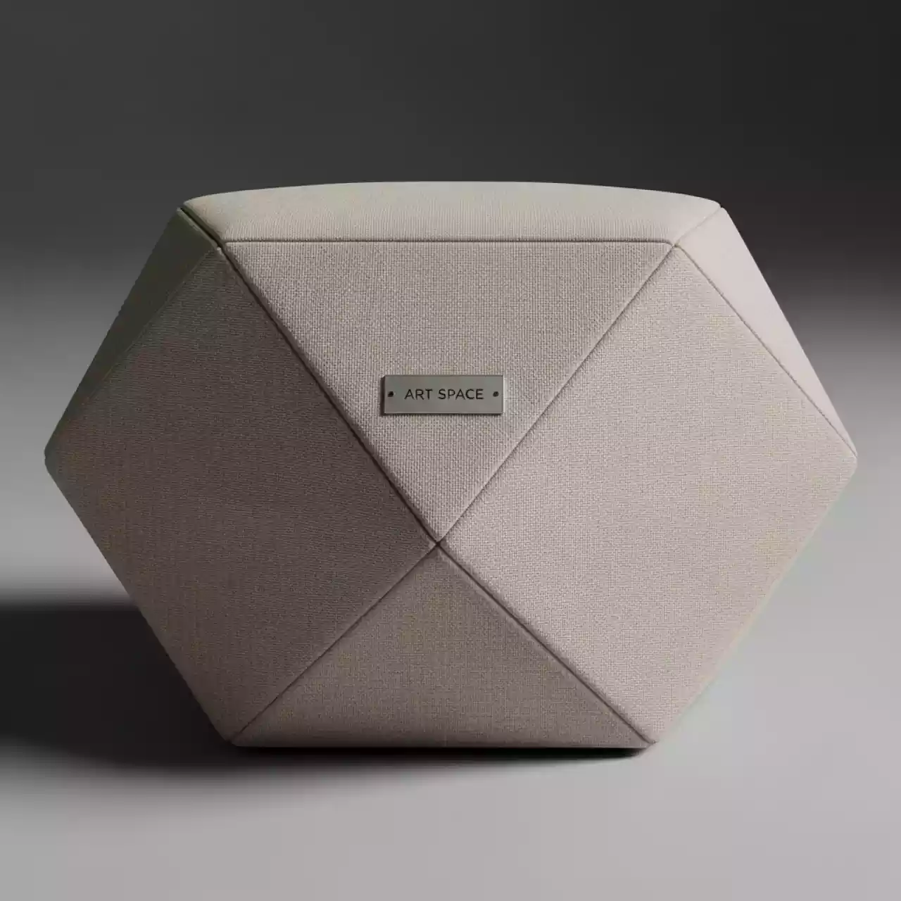 Аренда Пуф shape beige polygonal в Маринс Парк Отеле — ART SPACE